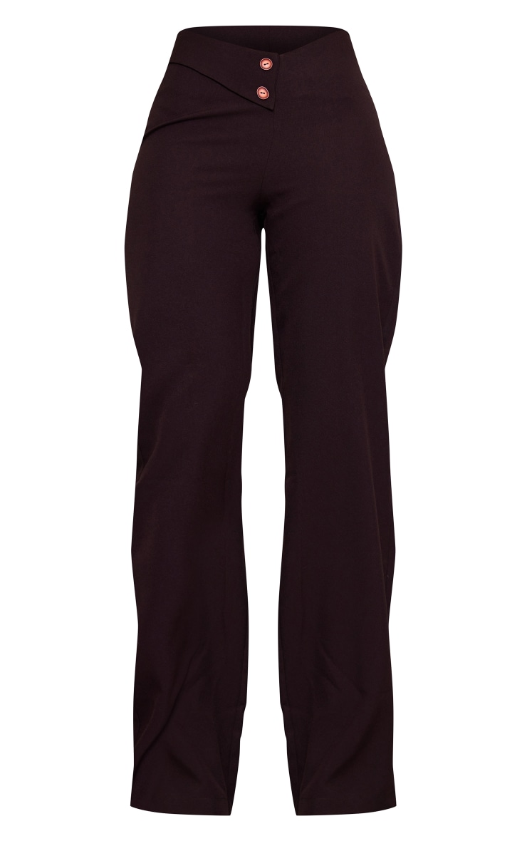 Tall Chocolate V Front Trousers image 5