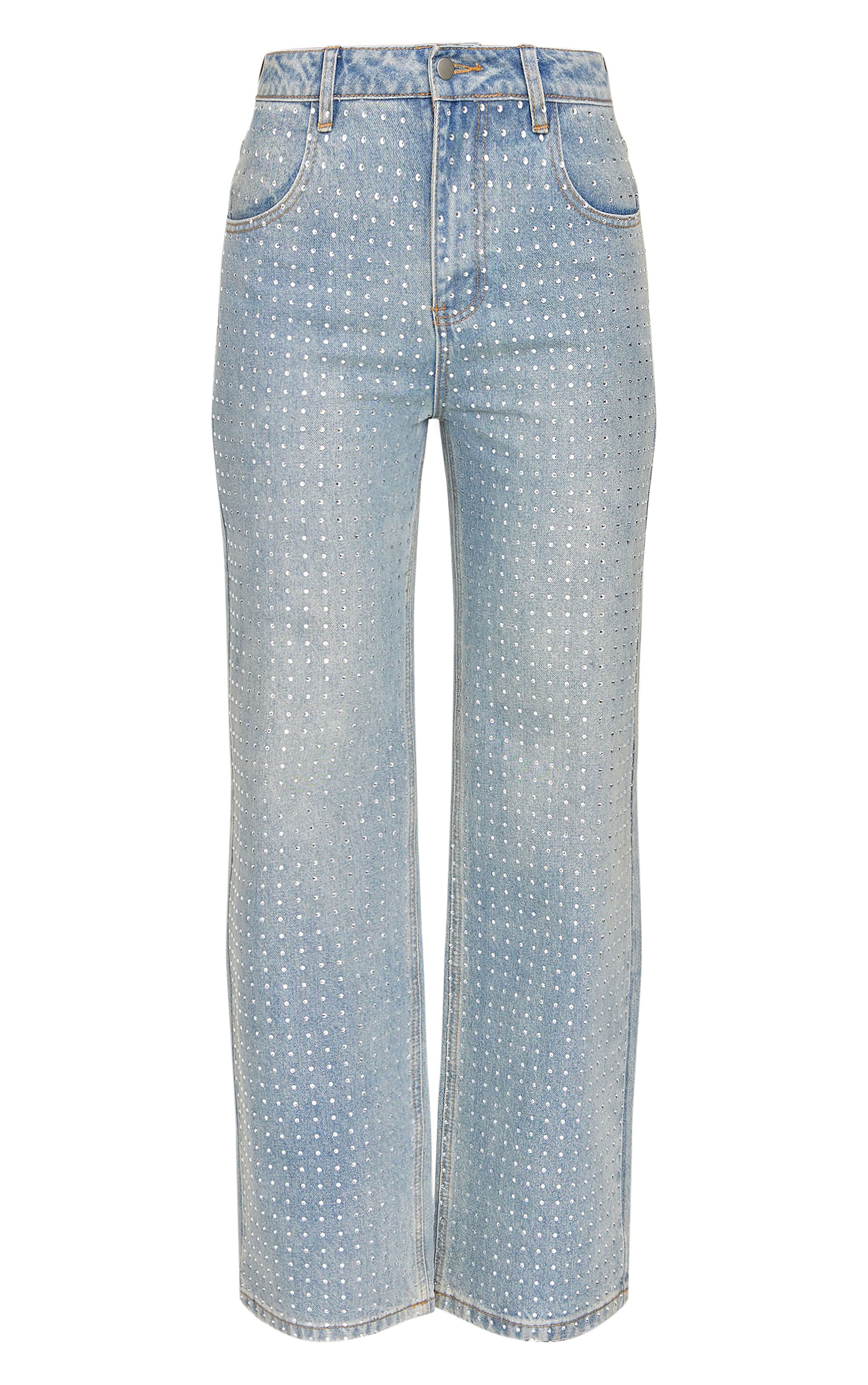 【PORTERNA】Light Washing Straight Jeans Pay Attention Stretch Straight Leg Carpenter Jeans - Light