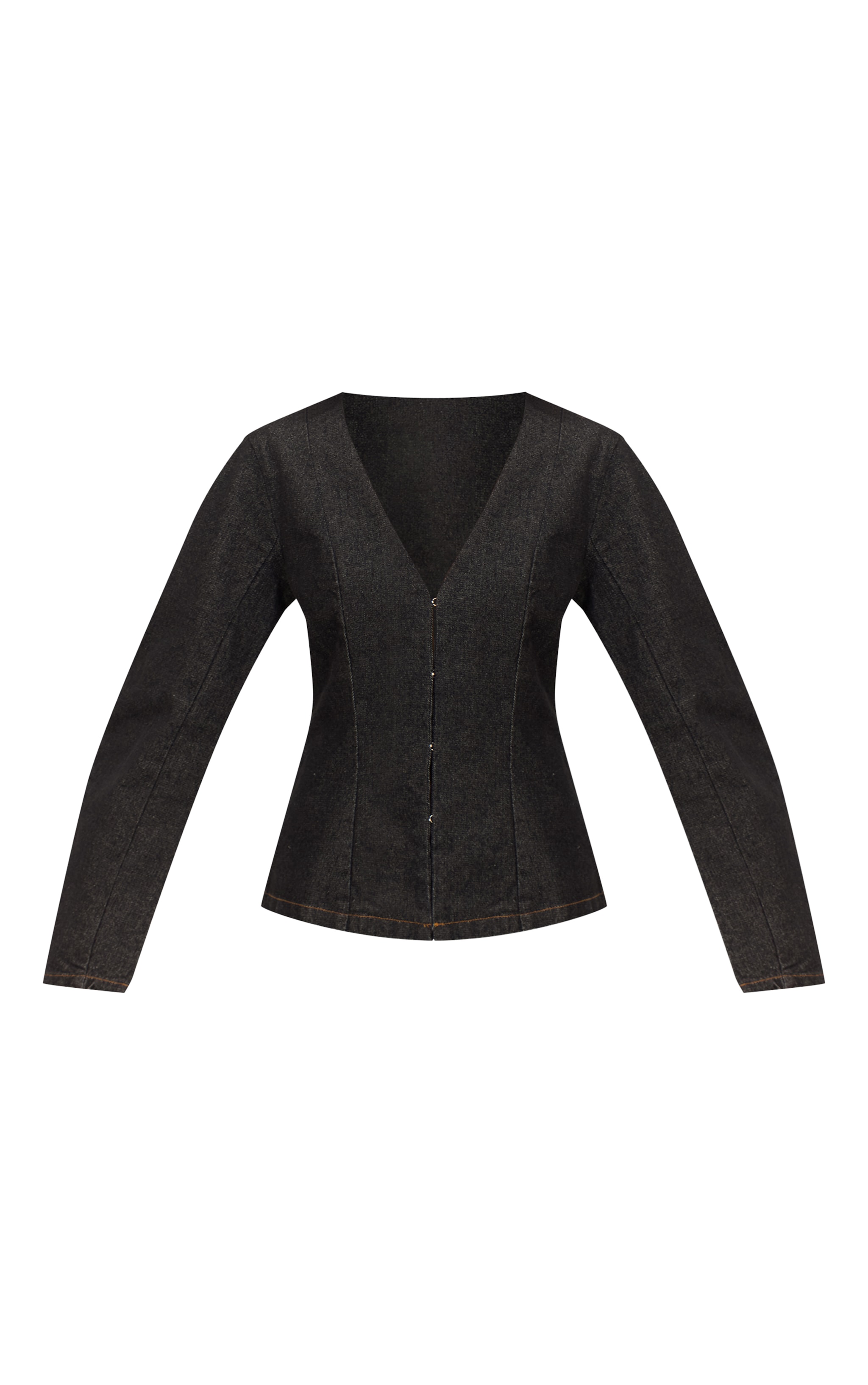 Raw Indigo Cocoon Sleeve Denim Blazer image 5