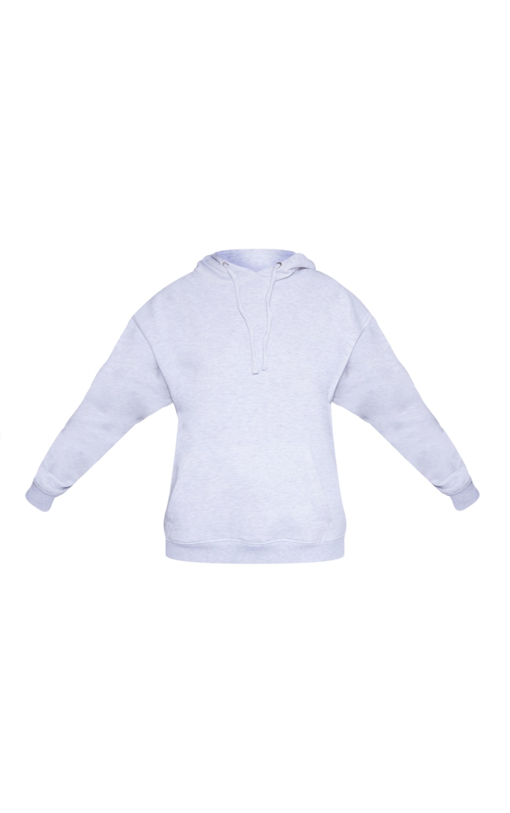 Tall Ash Grey Basic Oversized Hoodie image 3