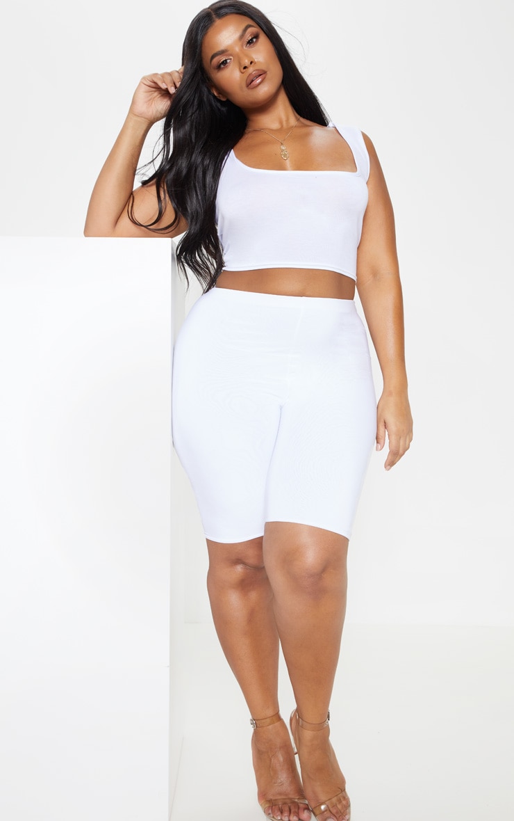 White plus size vest best sale