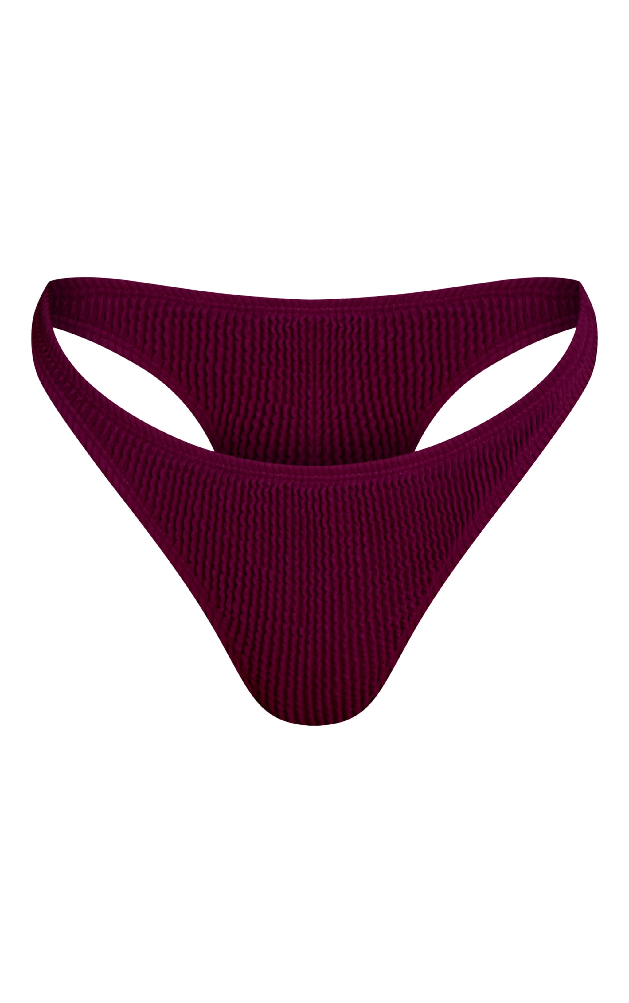 Purple Crinkle Tanga Bikini Bottoms image 5