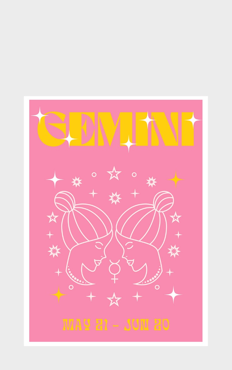 Affiche au signe astrologique Gémeaux image 3