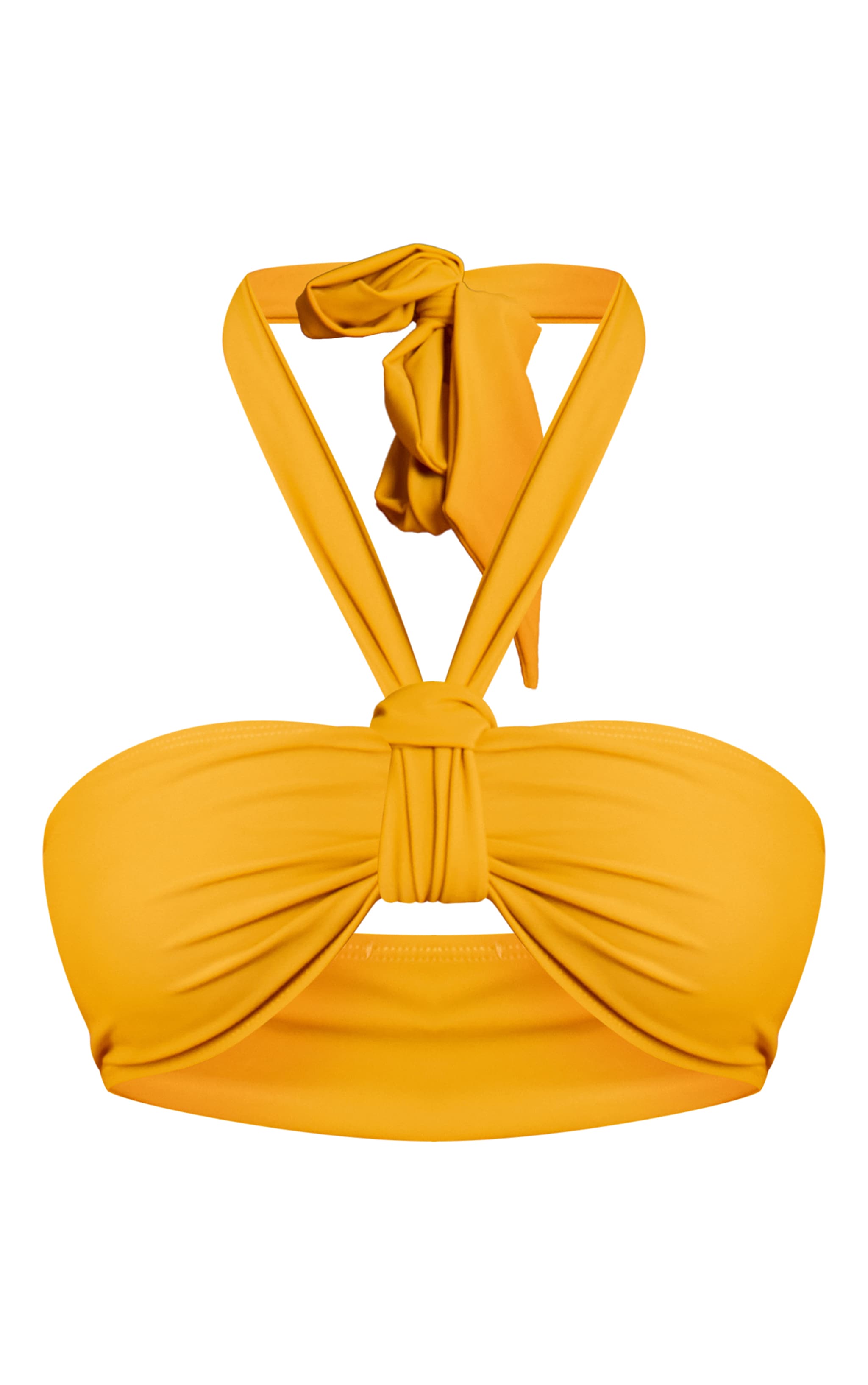 Mustard Halter Neck Bikini Top image 5