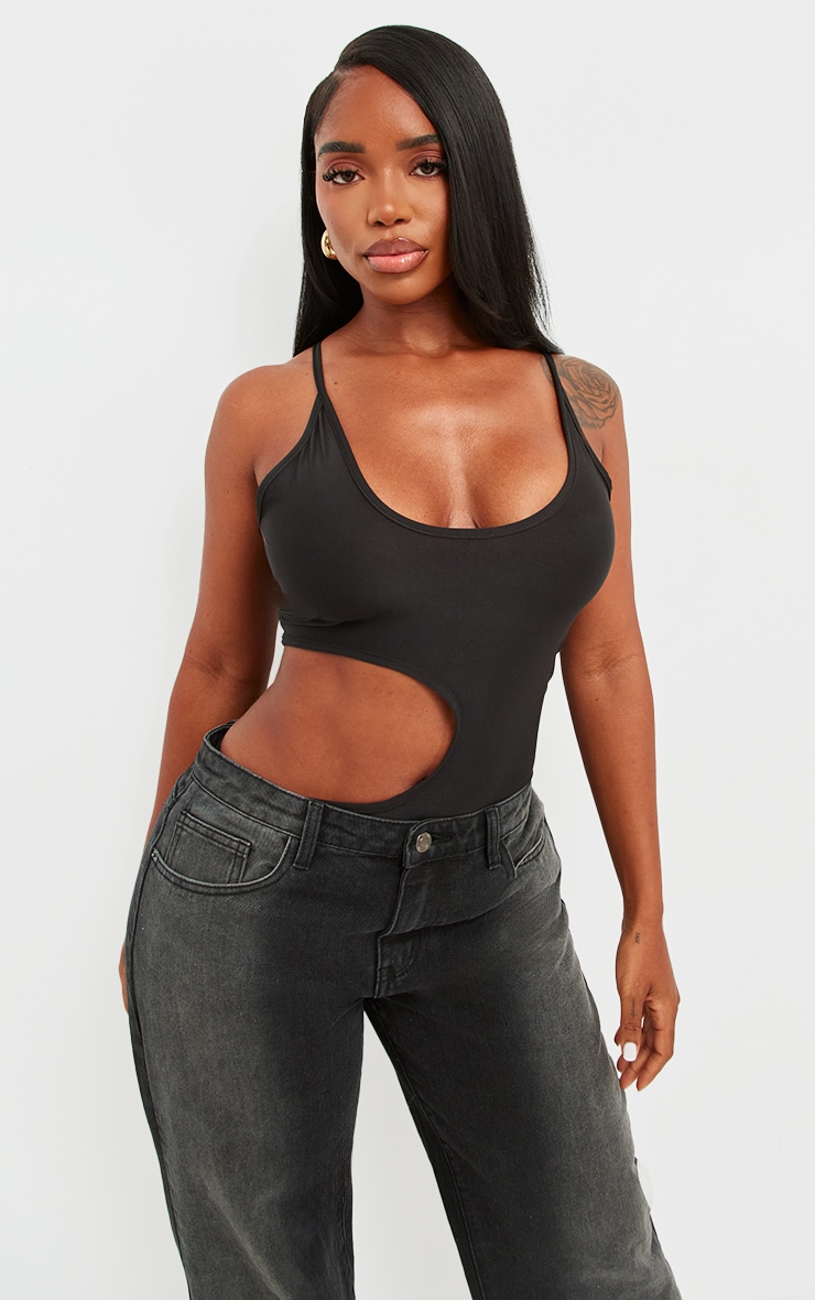 The Noir Contour Cutout Bodysuit