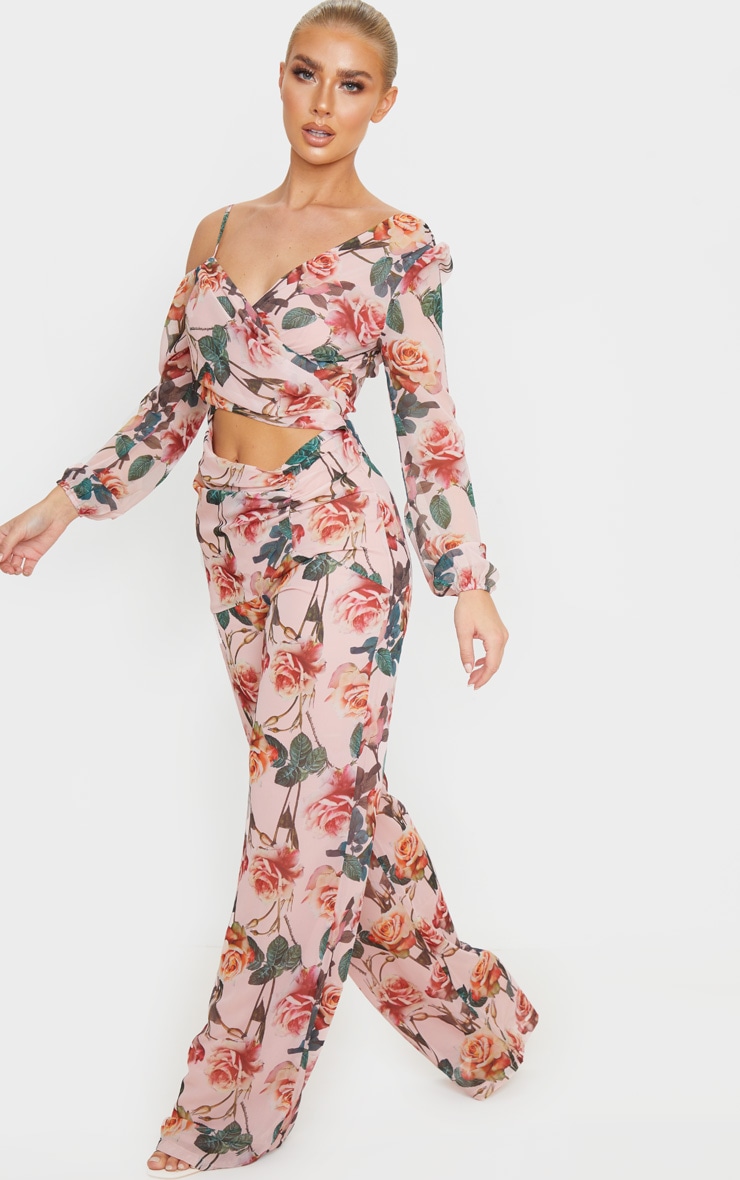 Pink rose jumpsuit Clearance