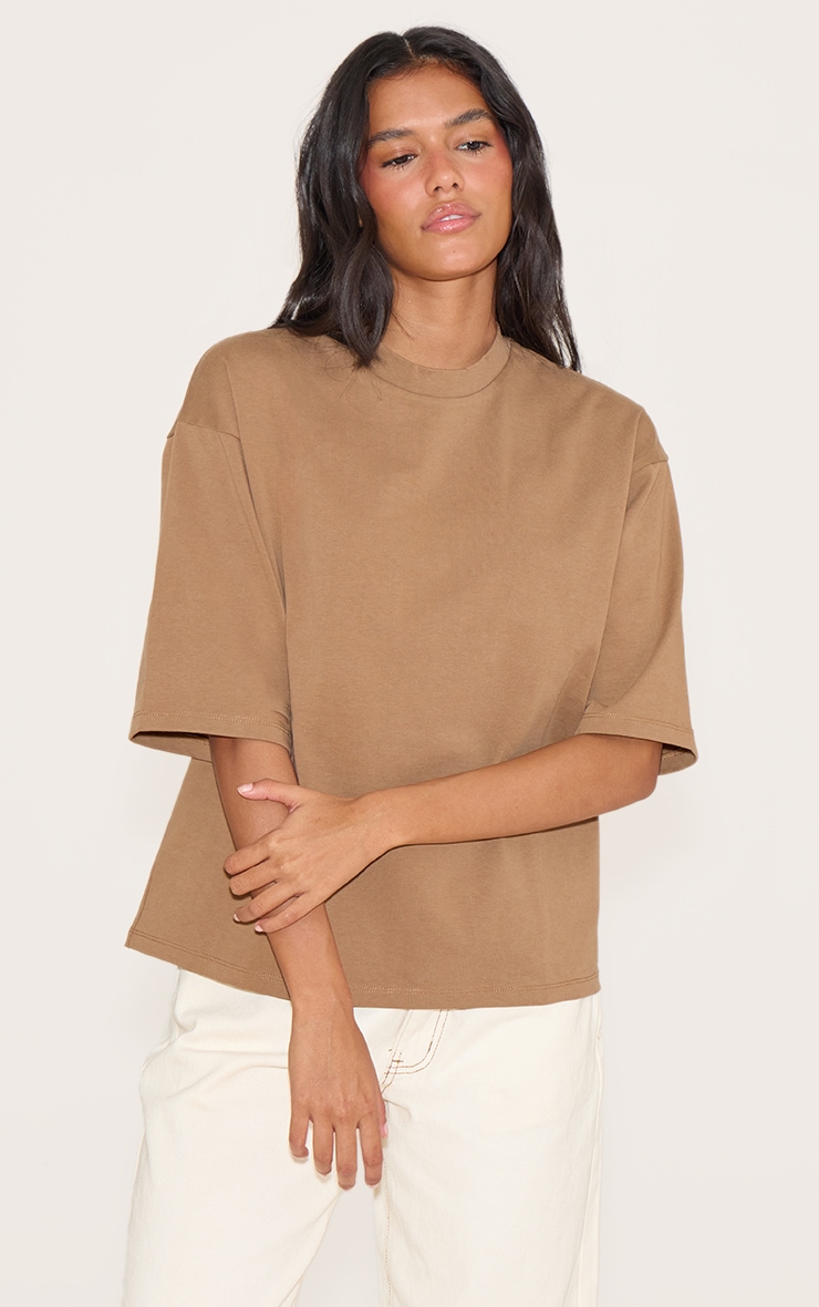 Mushroom Oversized Boxy T Shirt image 1