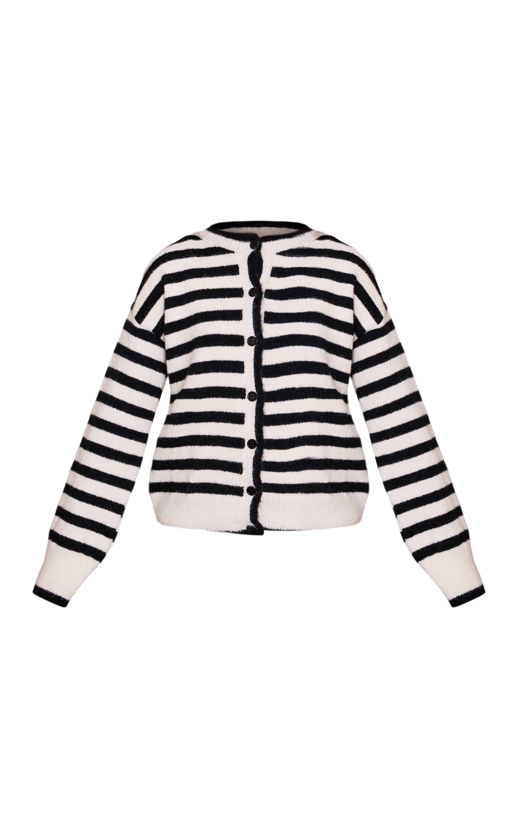 Mono Wool Blend Striped Knitted Cardigan  image 5