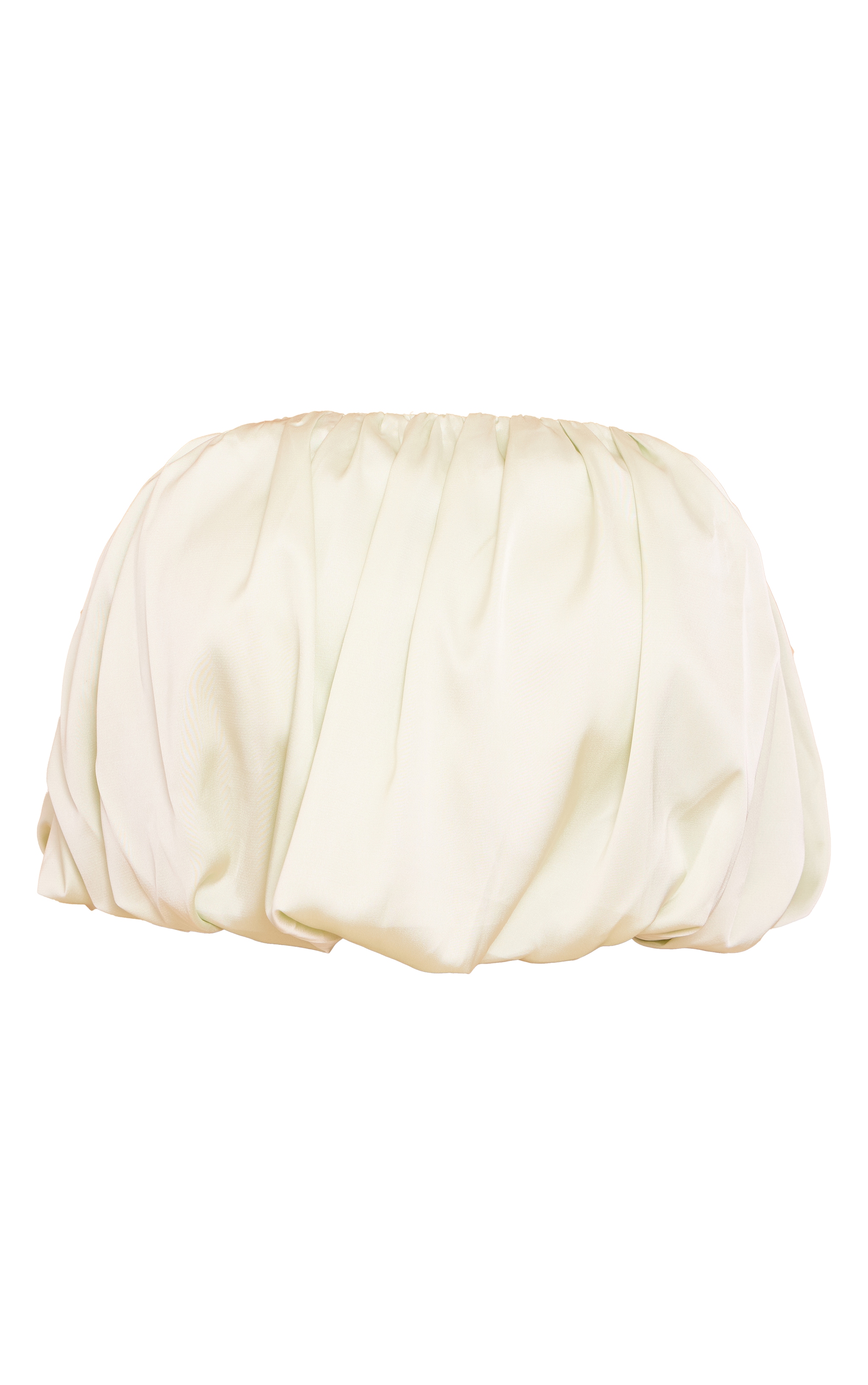 Plus Top bustier bouffant satiné vert menthe image 5