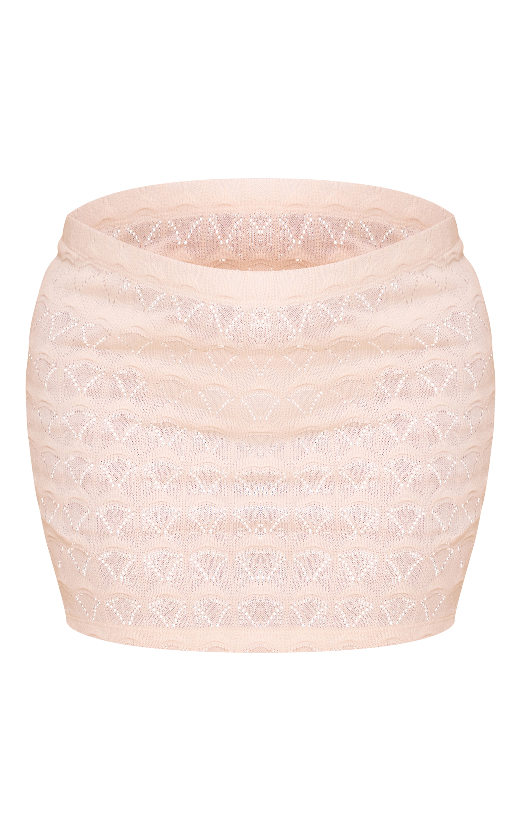 Plus Almond Textured Mid Rise Mini Skirt image 6