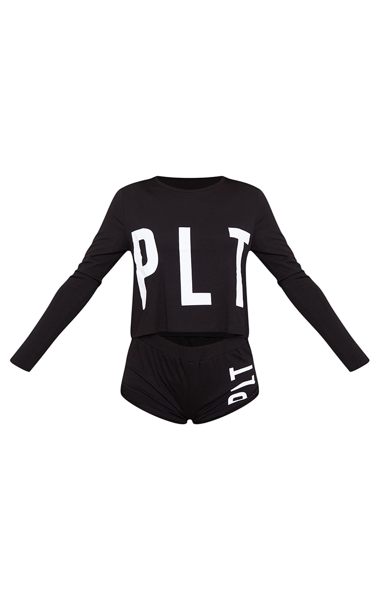  PRETTYLITTLETHING - Ensemble de pyjama short noir image 5