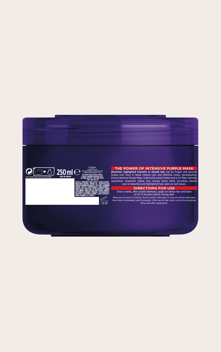 L'Oreal Elvive Colour Protect Anti-Brassiness Purple Mask 250ml image 2
