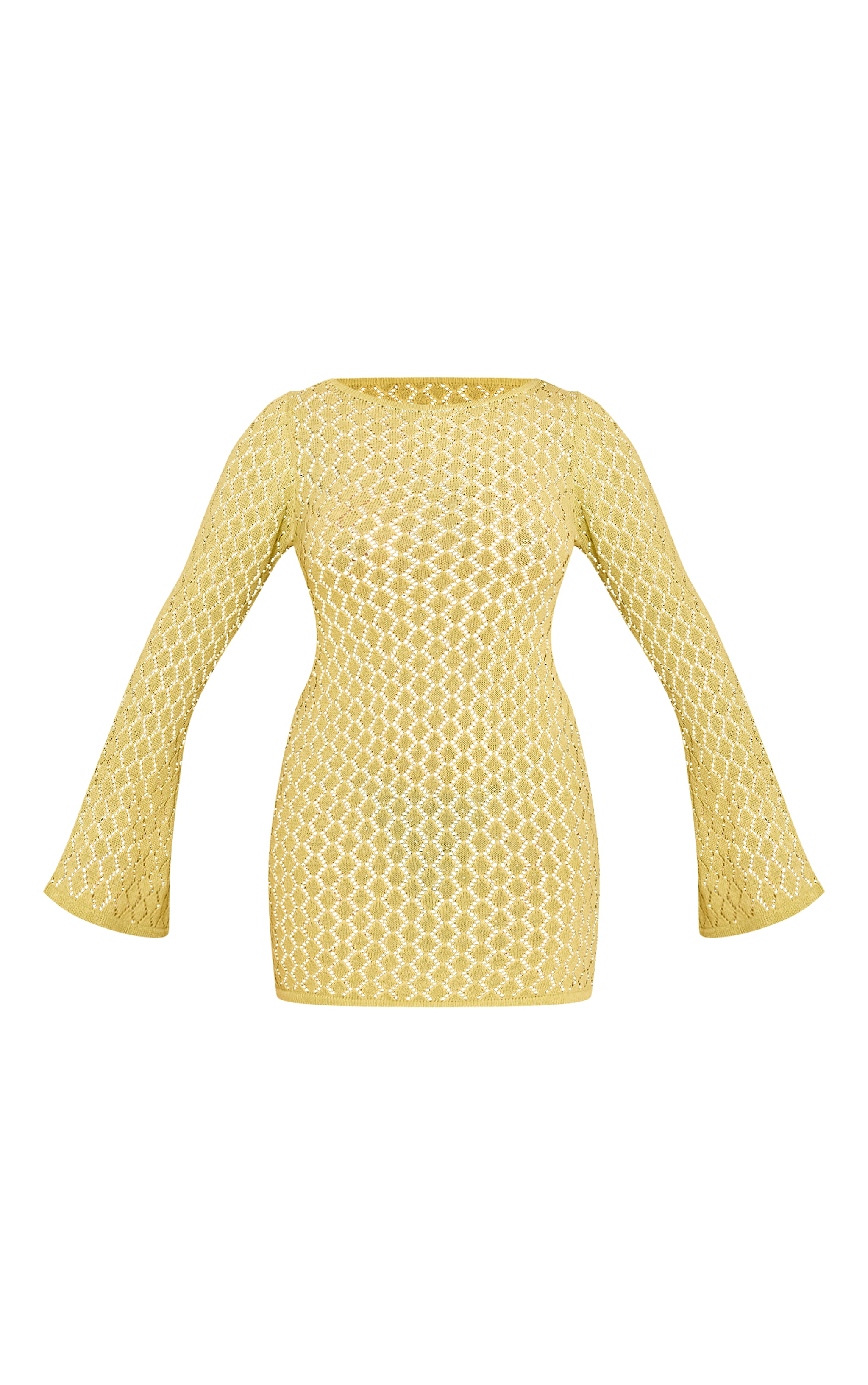 Shape Lime Crochet Mini Dress image 5