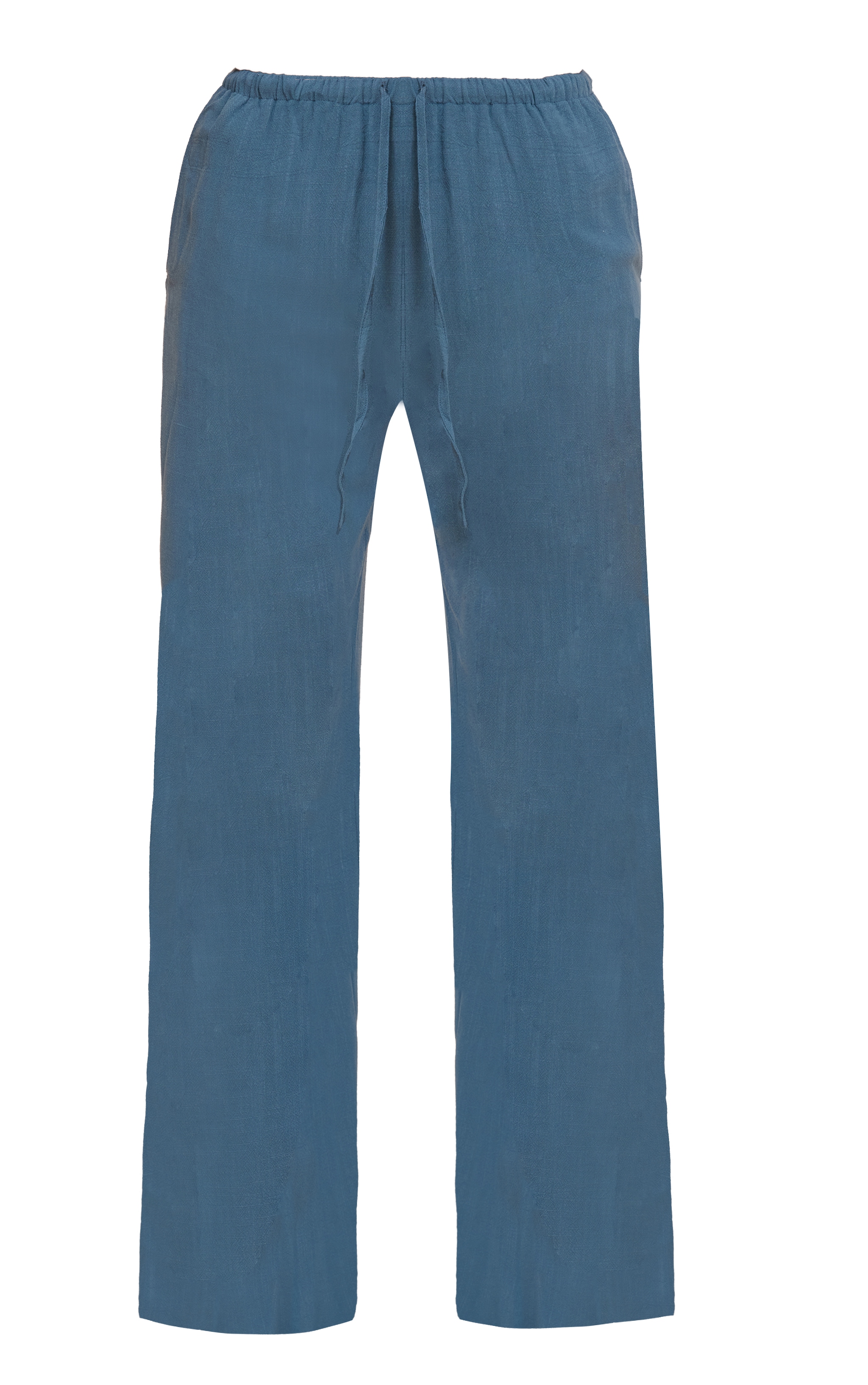 Pantalon léger tissé bleu à cordons ajustables image 5