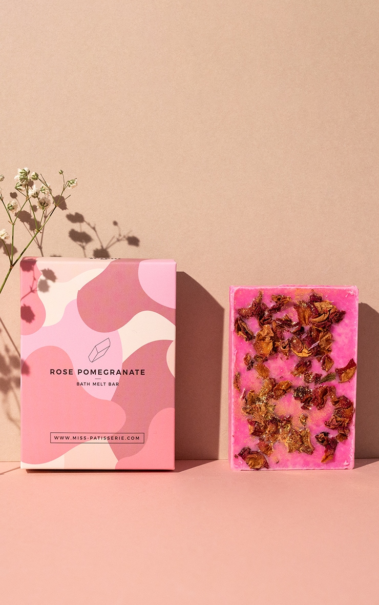 Miss Patisserie Rose Pomegranate Bath Melt Bar image 1