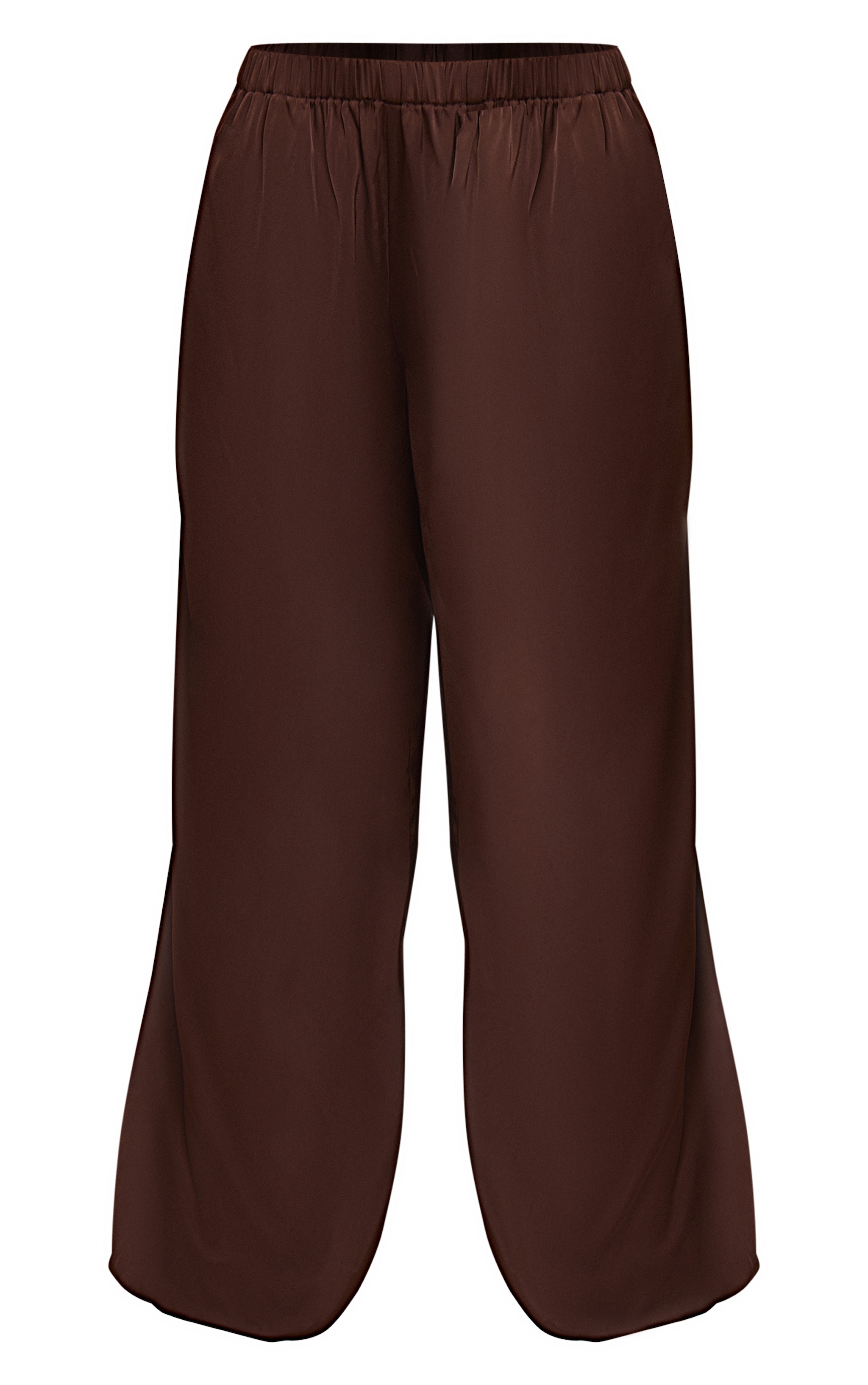 Dark Chocolate Satin Balloon Pants image 5