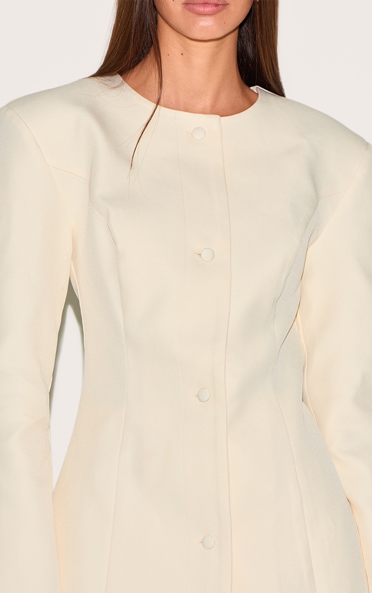 Almond Tailored Fitted Blazer image 4