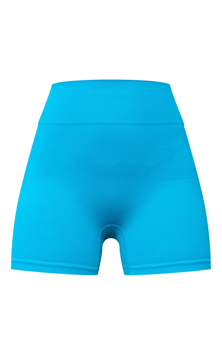 Teal Basic Seamless Booty Short PrettyLittleThing QA