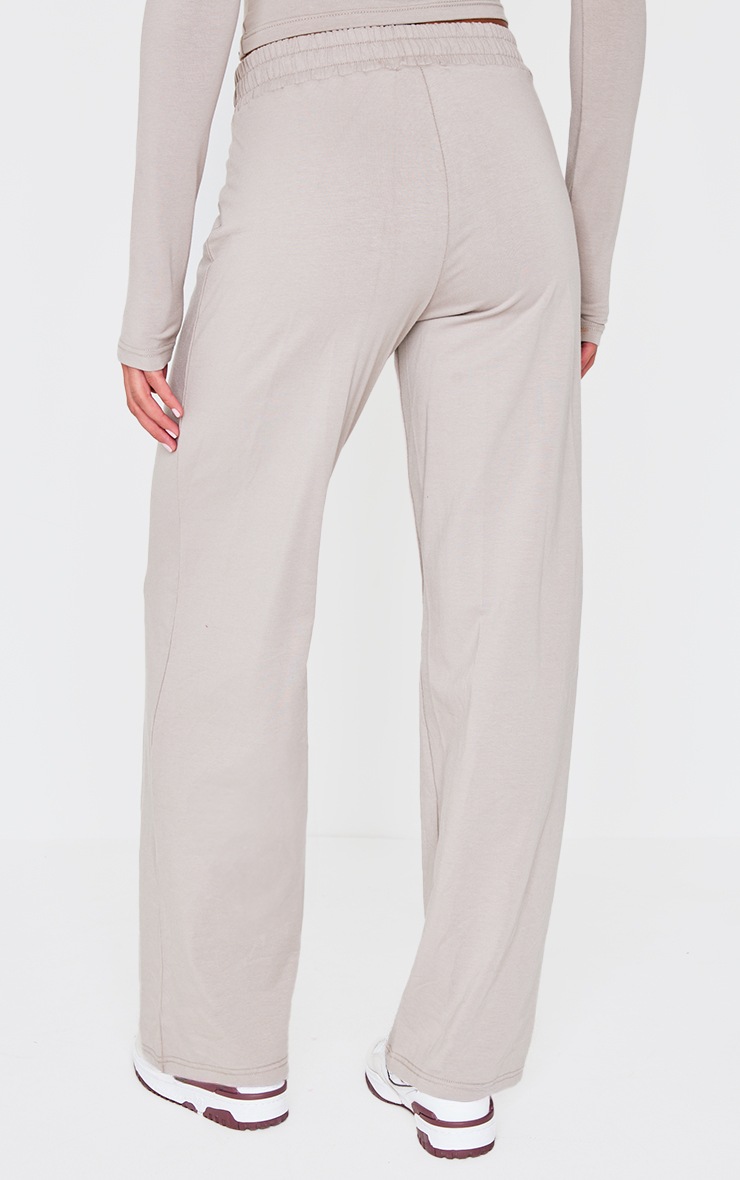 Grey Straight Leg Trousers image 3