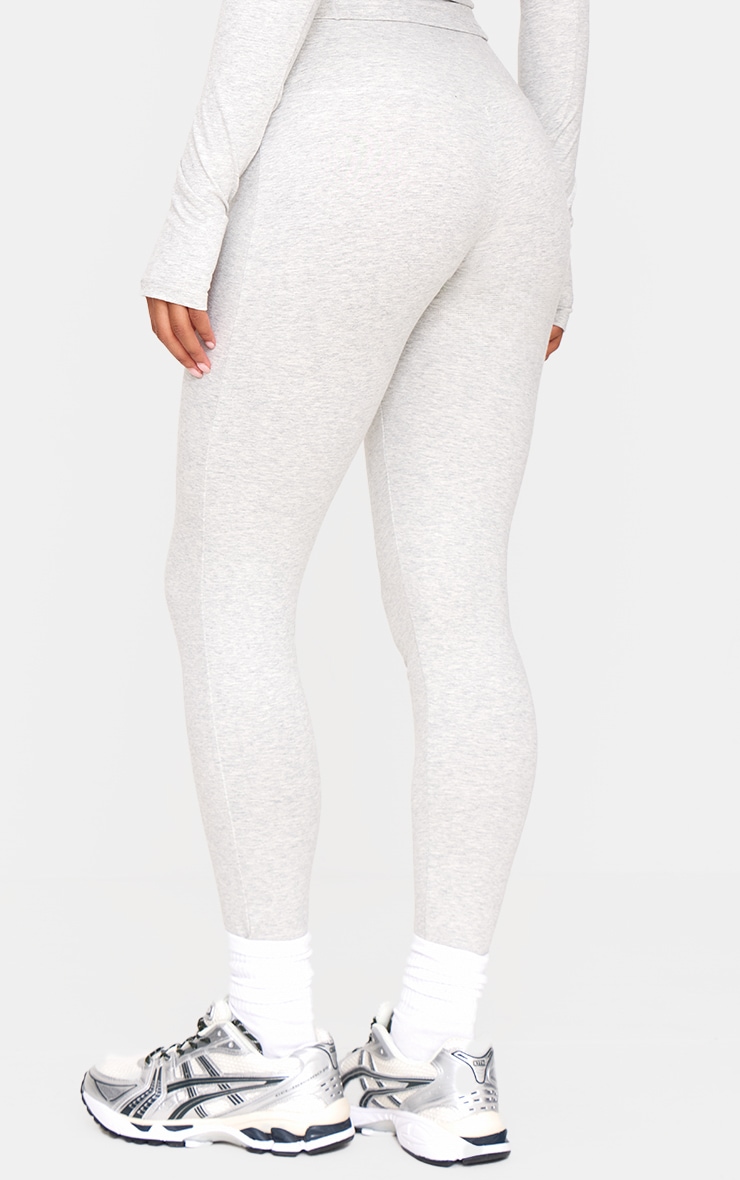 Ash Grey Marl Sculpt High Waist Gym Legging image 3