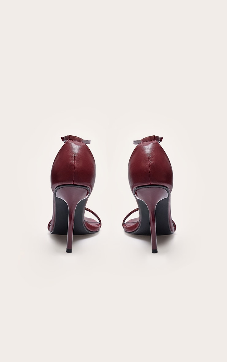 Red Wide Fit High Stiletto Heeled Sandals | Footwear ...