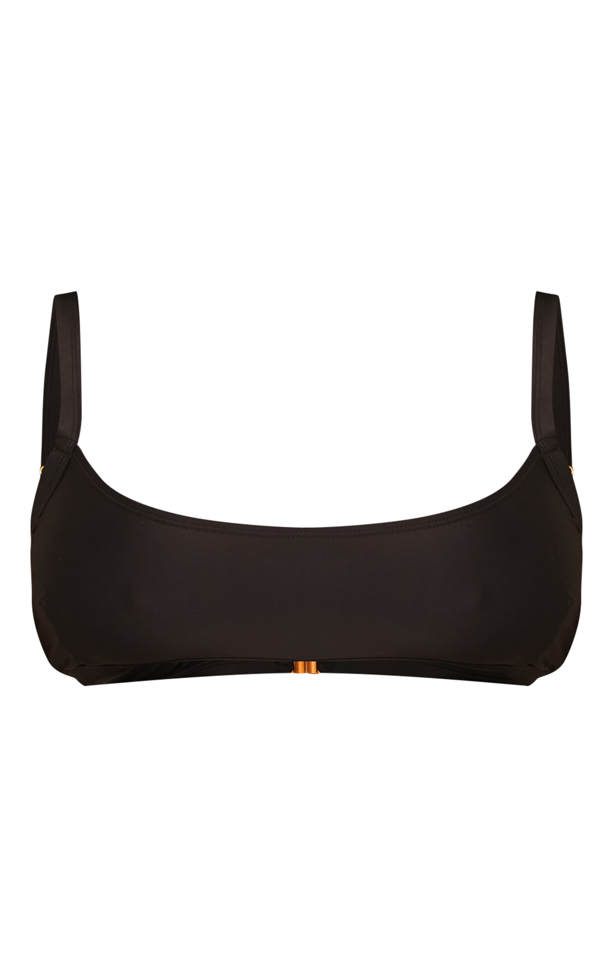 Plus Black Scoop Bikini Top image 5