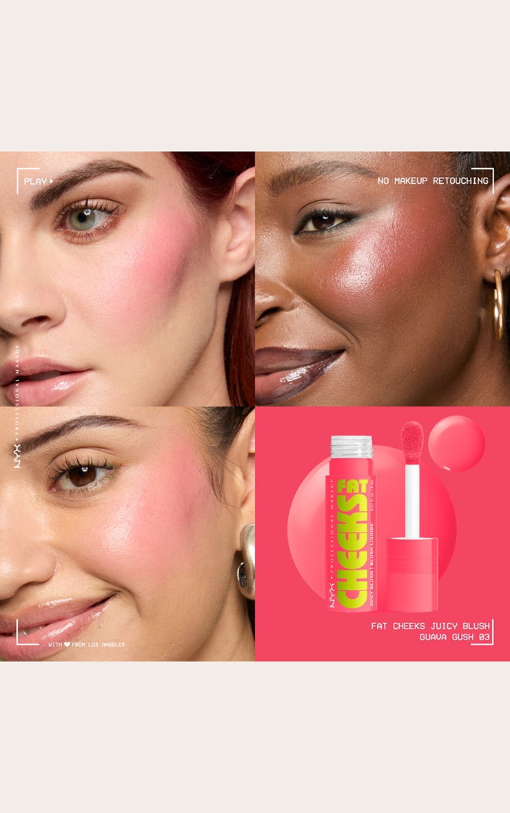 NYX PMU Fat Cheeks Juicy Blush Guava Gush image 2