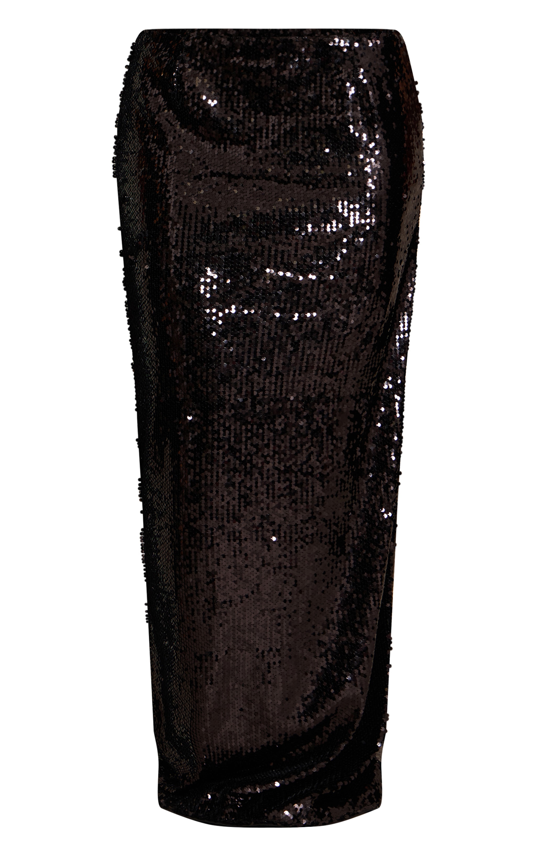 Black Sequin Maxi Skirt image 5