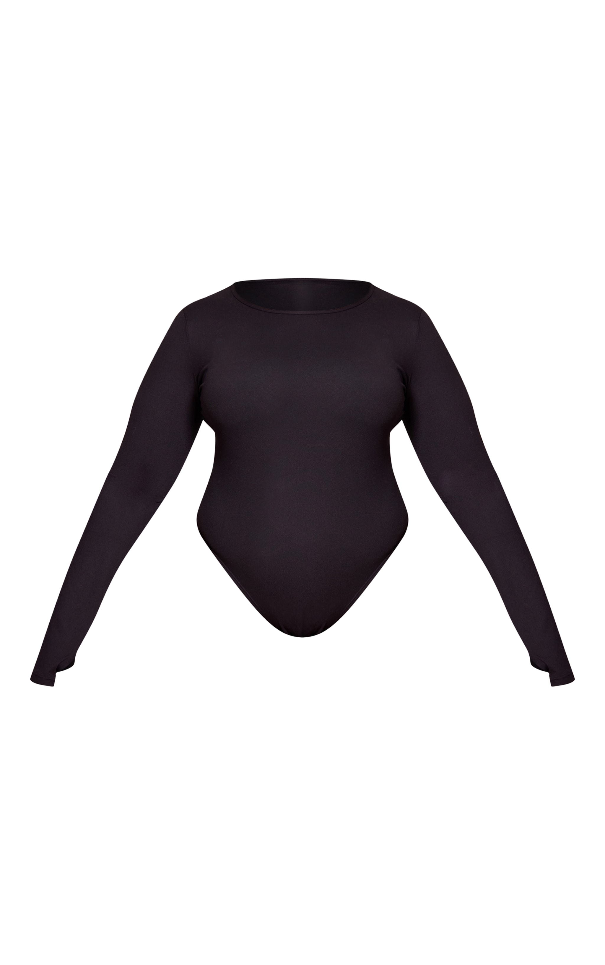 Plus Black Sculpt Long Sleeve Bodysuit image 5