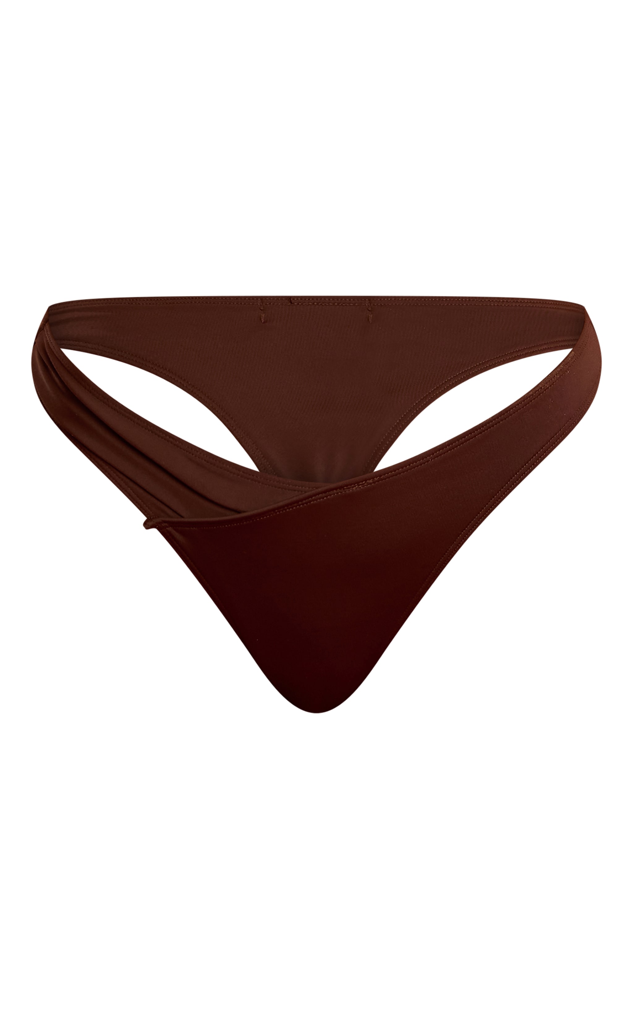 Bas de maillot de bain tanga espresso croisé devant image 5