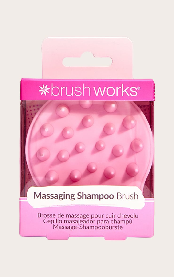 Brushworks Pink Scalp Massaging Brush image 1