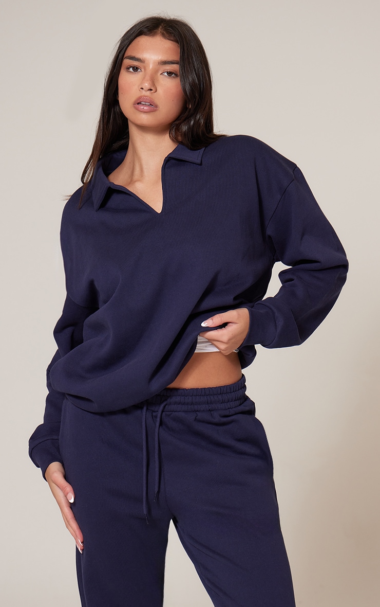 Jogging large en sweat deluxe bleu marine image 4