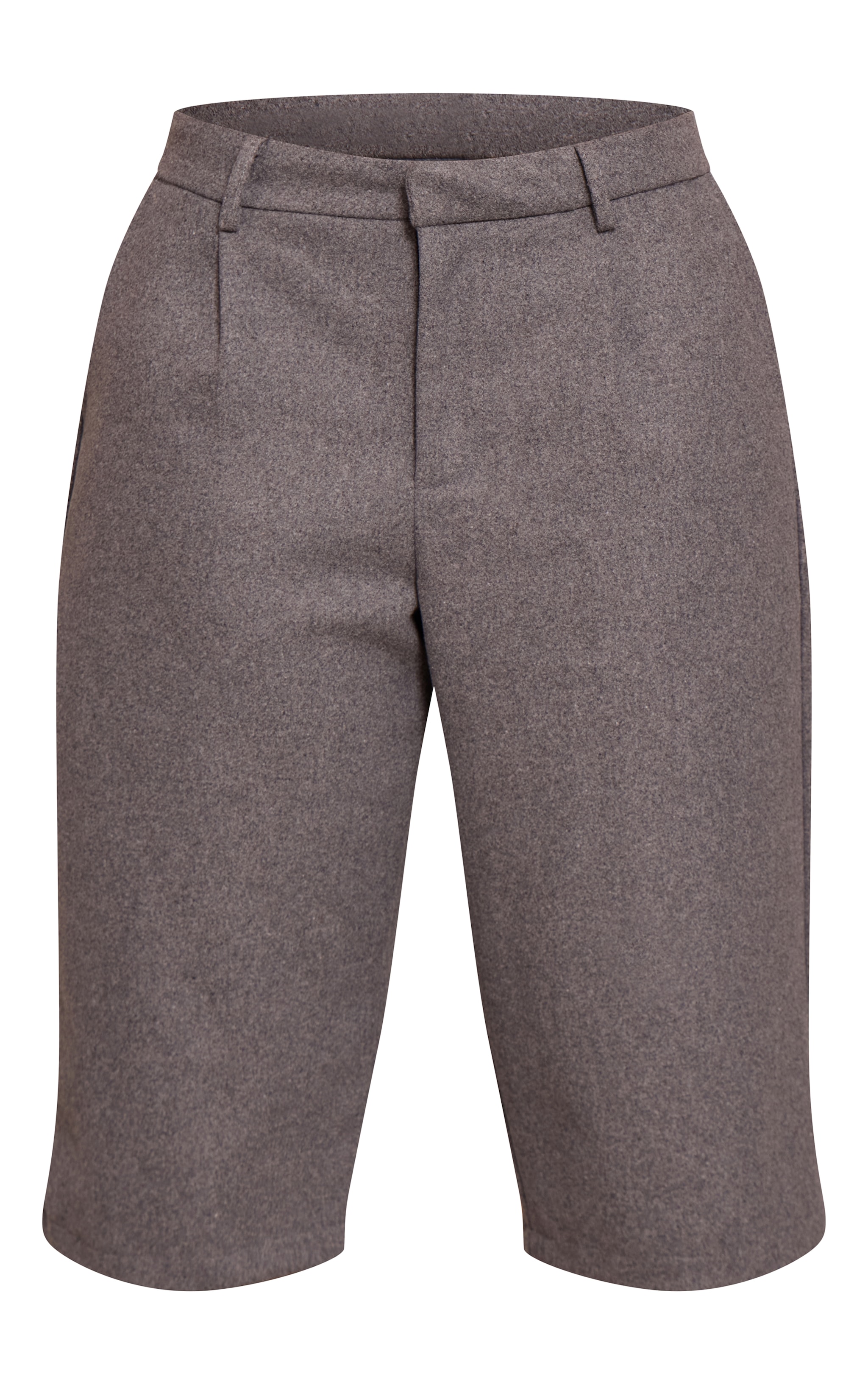 Shape Charcoal Wool-Look Long Line Shorts image 6