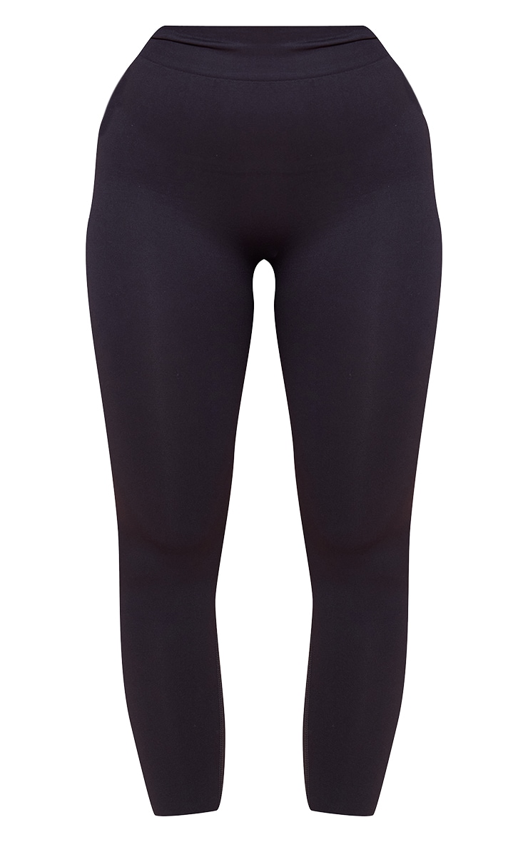 Shape Legging de sport gris anthracite sans coutures à taille haute et fronces derrière image 5