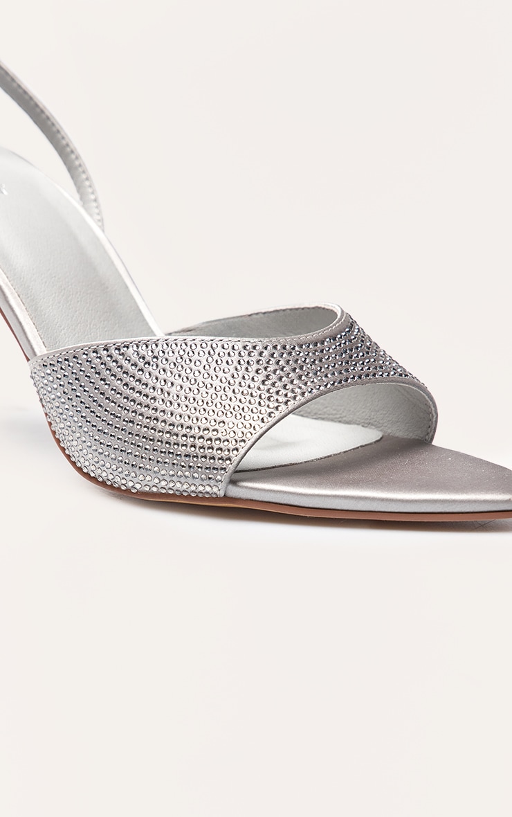 Silver Hot Fix Bow Detail Mule image 4