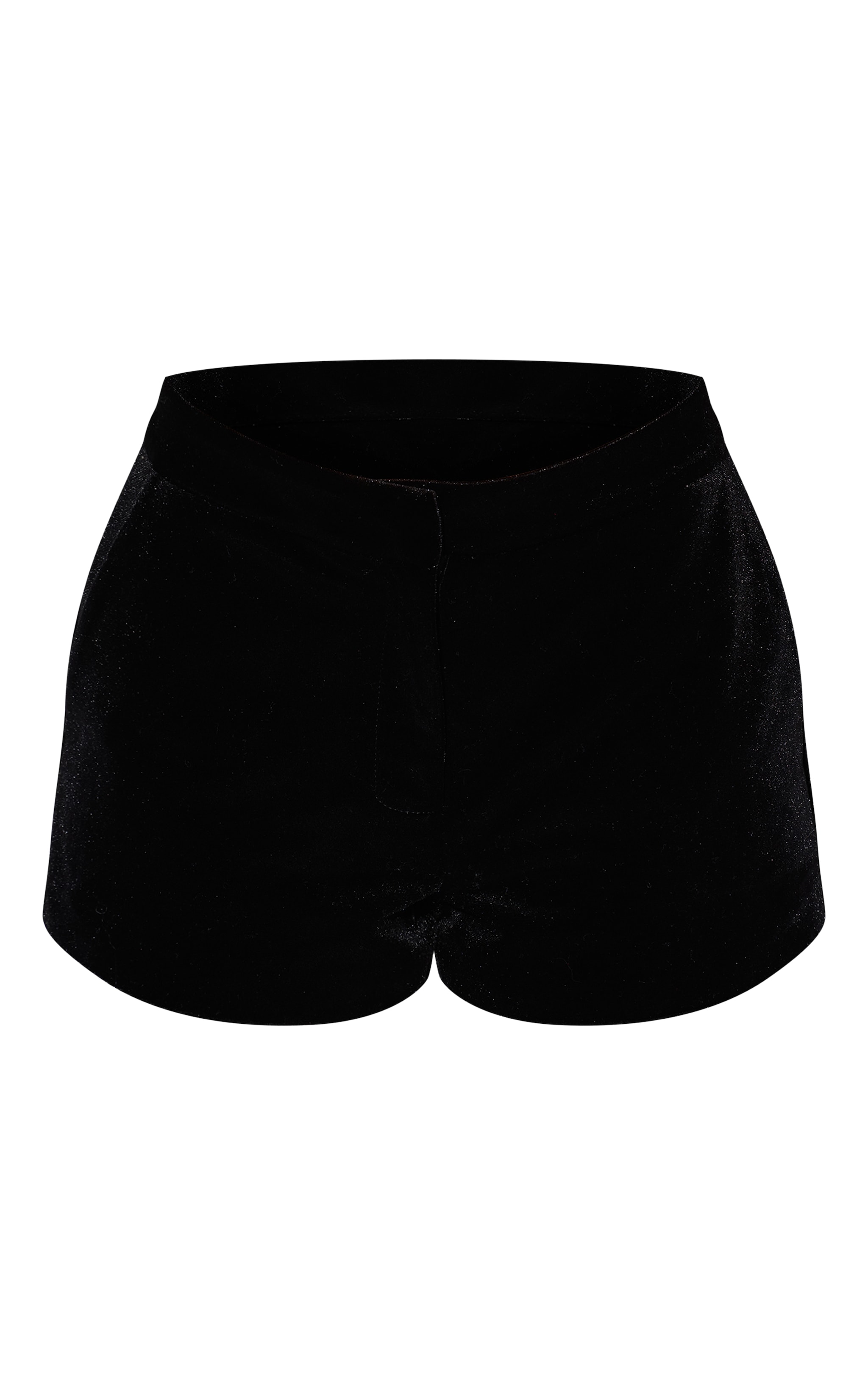 Black Velvet Tailored Shorts image 6