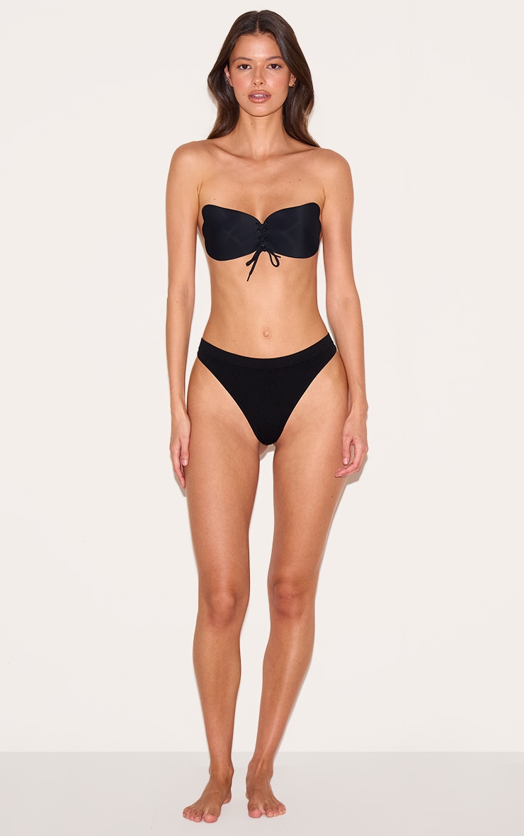 Soutien-gorge push up adhésif noir image 3