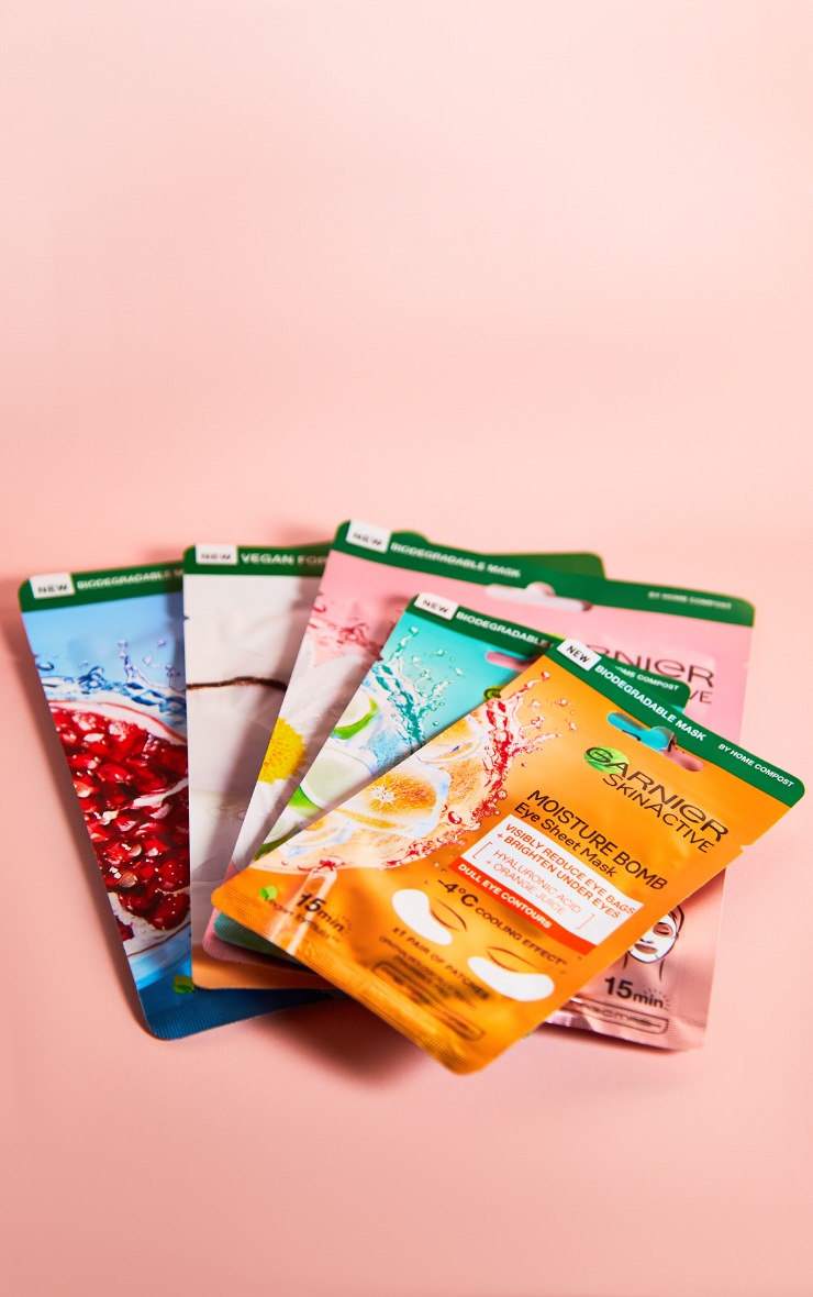 Garnier Sheet Self Care Face Eye Mask Gift Set PrettyLittleThing IE