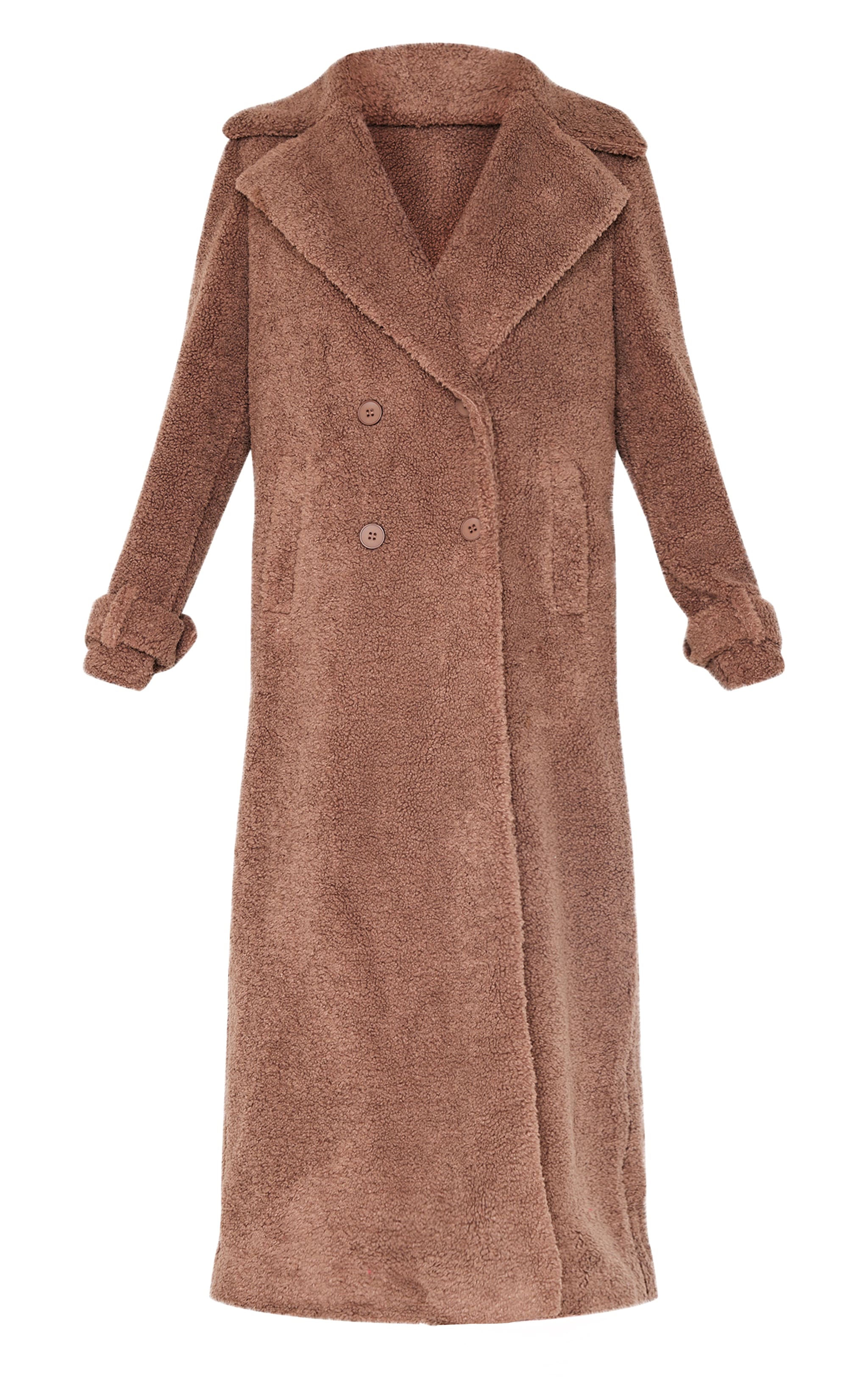 Brown Borg Double Breasted Maxi Coat image 5