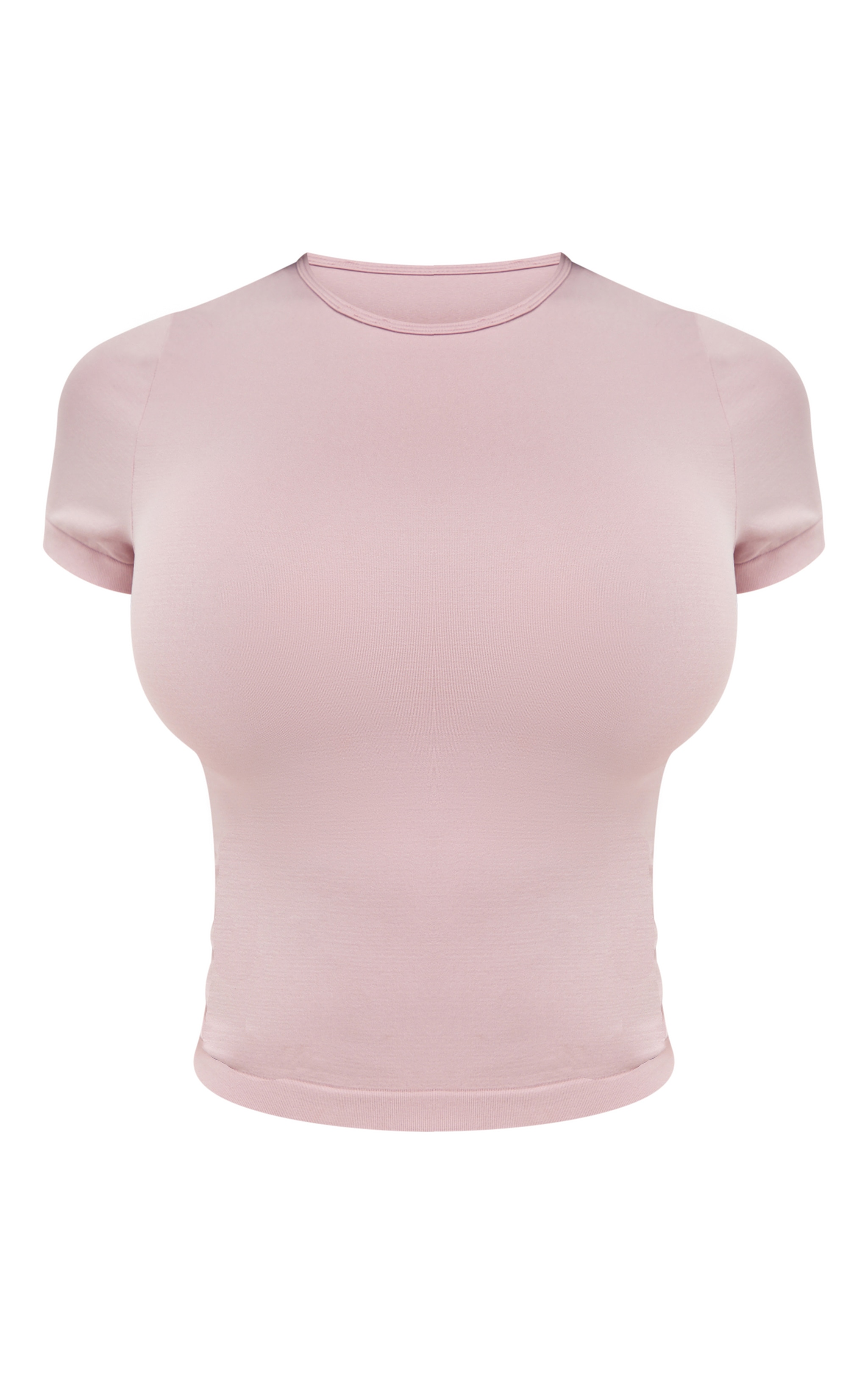 Shape Mauve Stretch Short Sleeve Longline Top | Shape