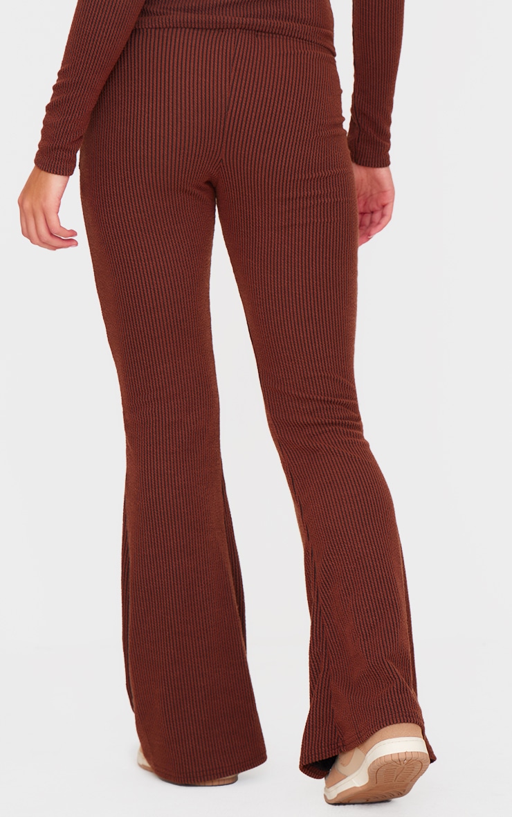 Chocolate Rib High Waisted Flares image 3