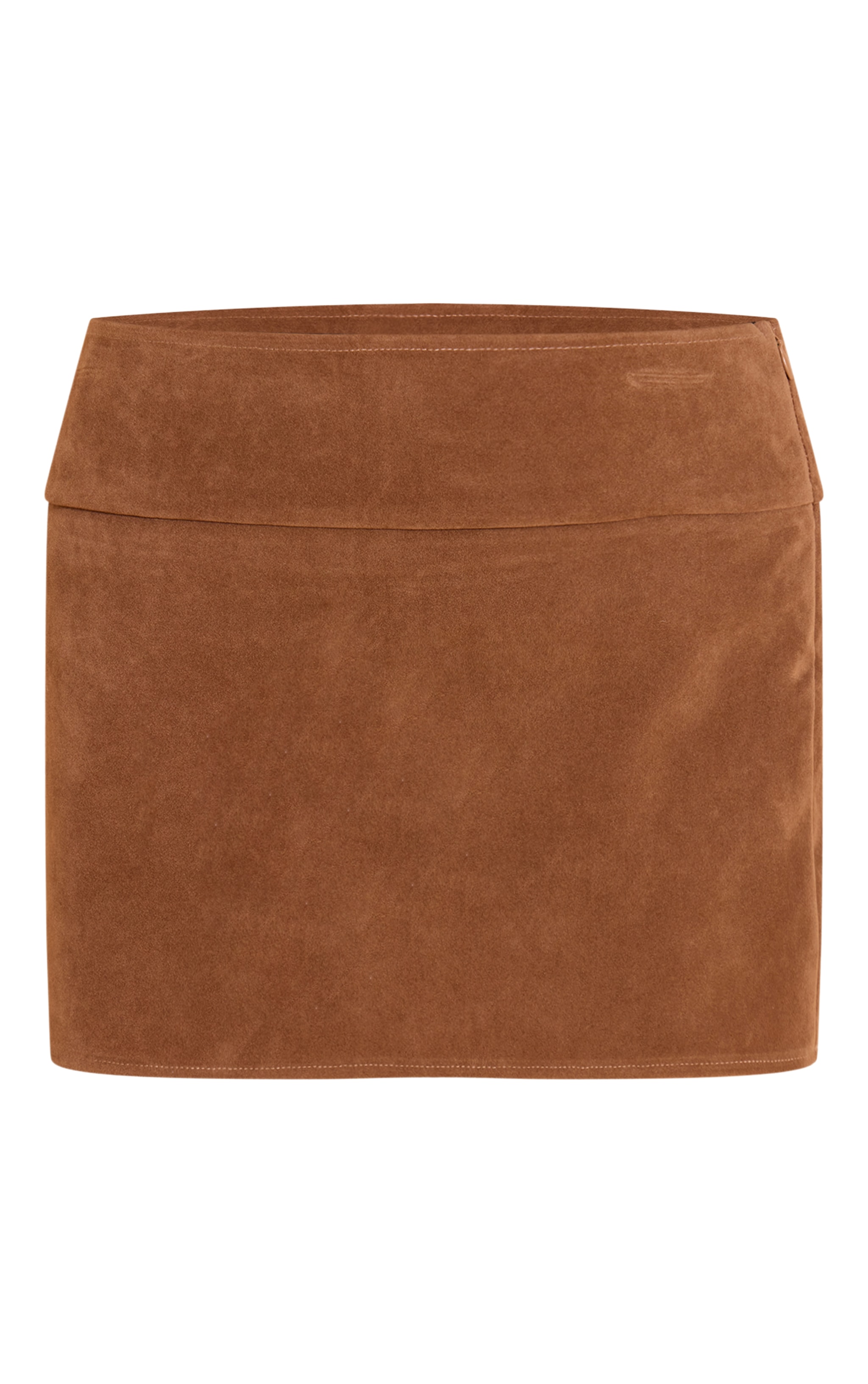 Tan Faux Suede Mini Skirt image 6