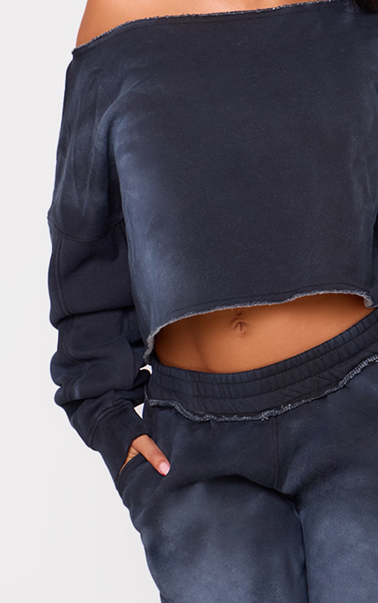 black velvet off shoulder crop top