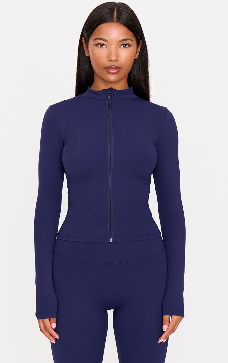 Veste en Sculpt bleu marine image 1