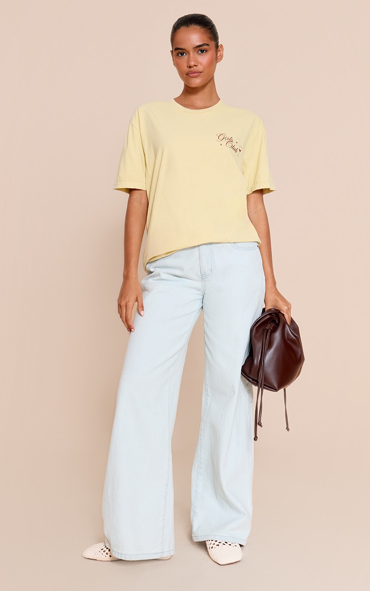 Lemon Wine Night Graphic Oversized T-shirt image 3