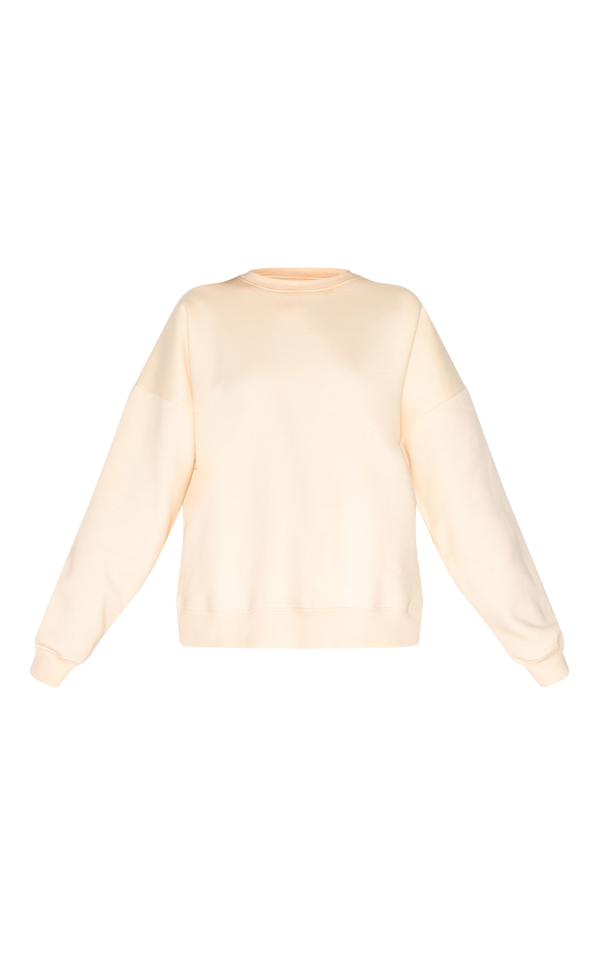Cream Oversized Sweat Tracksuit Set image 5