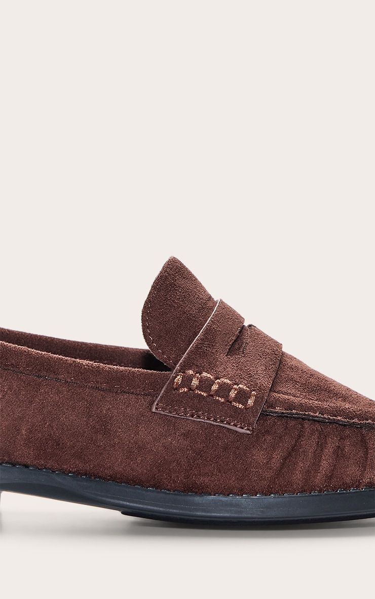 Chocolate Suede Loafer image 5