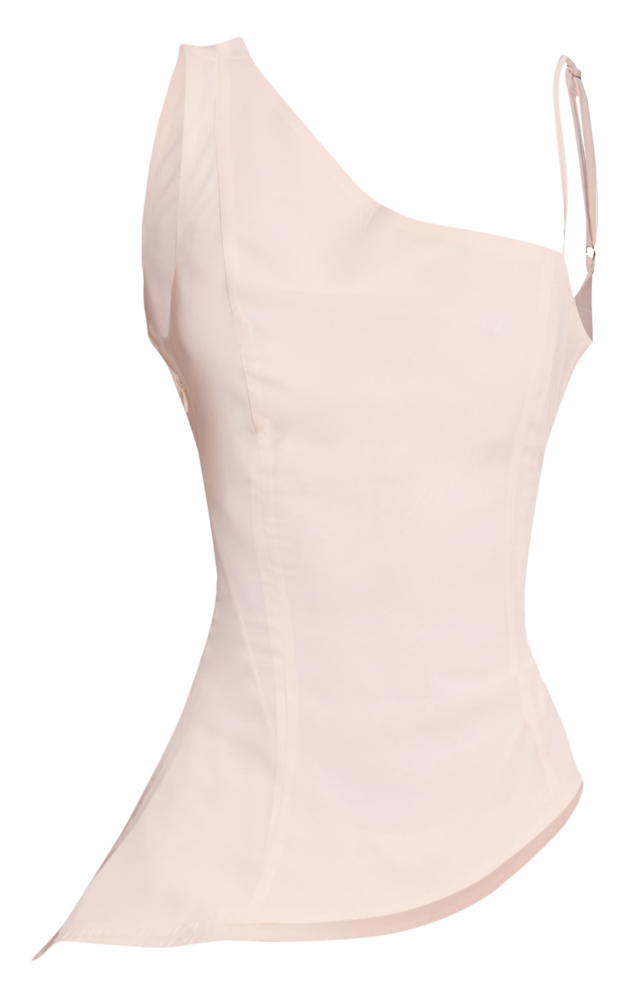 Cream Chiffon Asymmetric Cami Top image 5