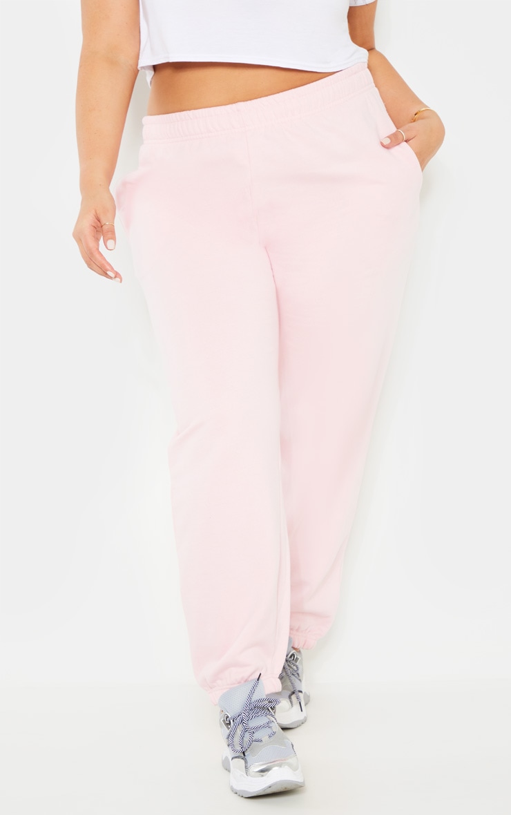 baby pink track pants