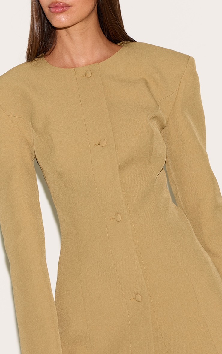 Deep Mustard Tailored Fitted Blazer image 4